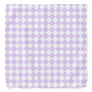 Purple Diamond Checkered pattern Bandana