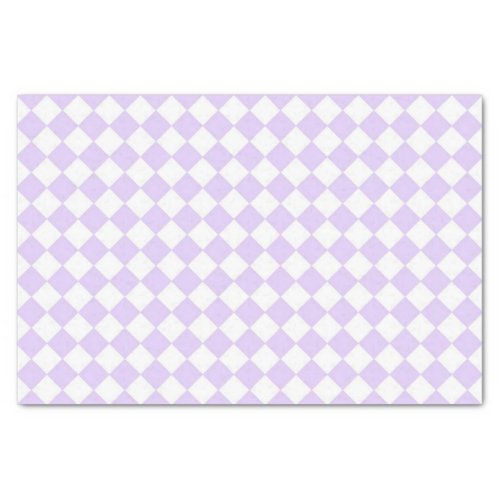 Purple Diamond Checkered pattern Tissue Paper