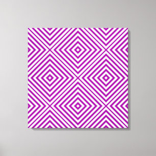 Purple Diamond Chevron @ Emporiomoffa Canvas Print