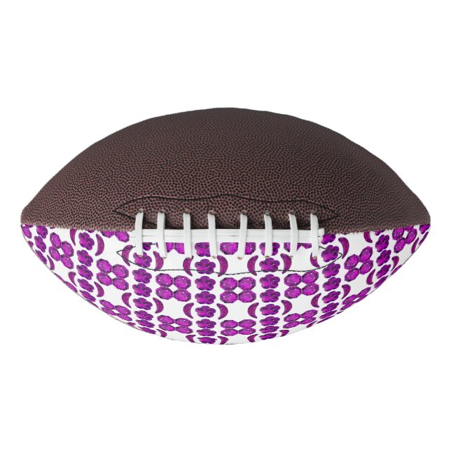 Purple Diamond Design Football (Front)