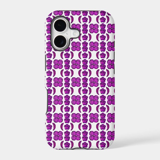 Purple Diamond Design Iphone Case (Back)