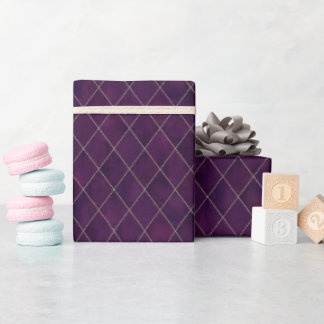 Purple Diamond Luxury Wrapping Paper