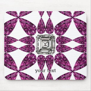 Purple Diamond Mouse Pad