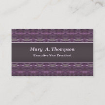 Purple diamond pattern business card