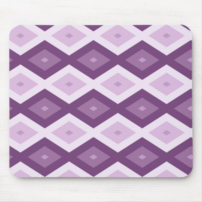 Purple diamond pattern mouse pad (Front)
