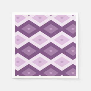 Purple diamond pattern napkins