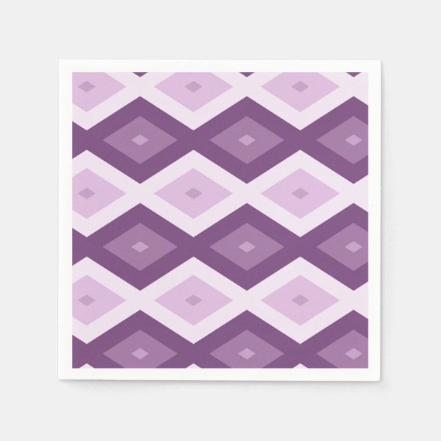 Purple diamond pattern napkins (Front)