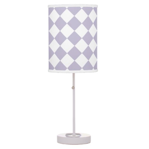 Purple Diamond Pattern Table Lamp