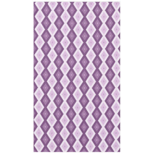 Purple diamond pattern tablecloth