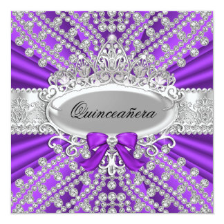 Quinceanera Purple Invitations 7