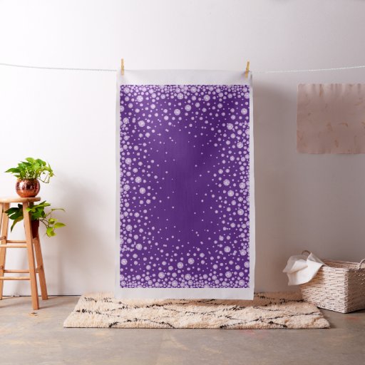 Purple diamonds pattern violet glamorous girly fabric