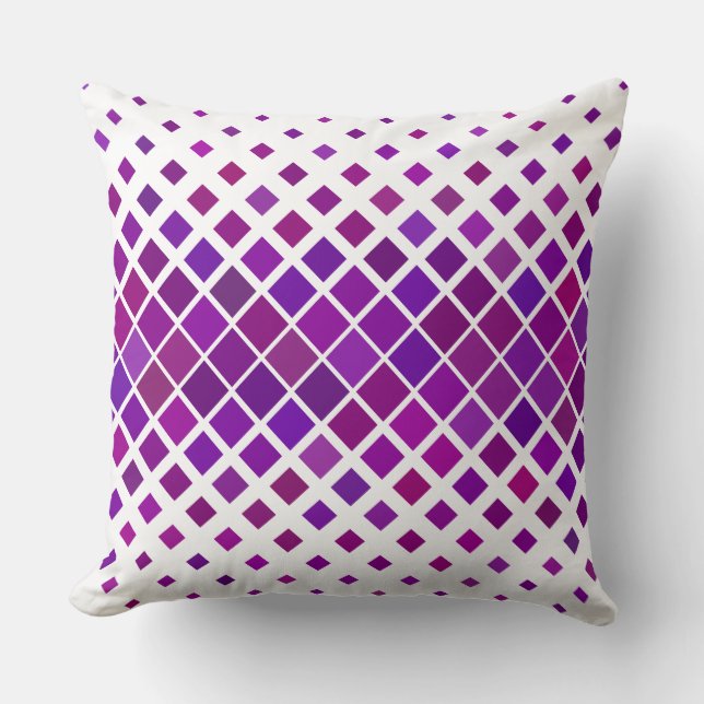 purple diamonds pillow (Front)