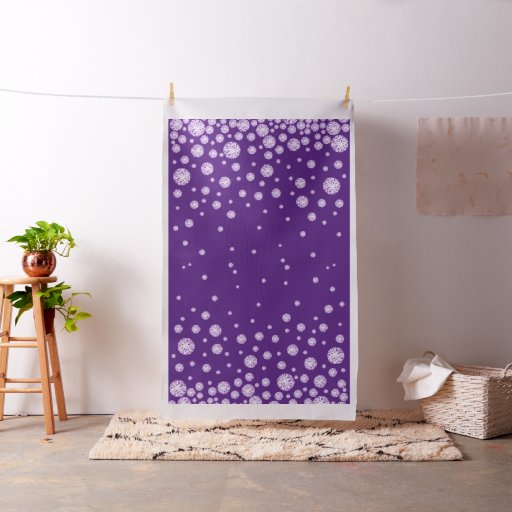 Purple diamonds violet glamorous girly fabric