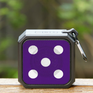Purple Dice Dots Bluetooth Speaker