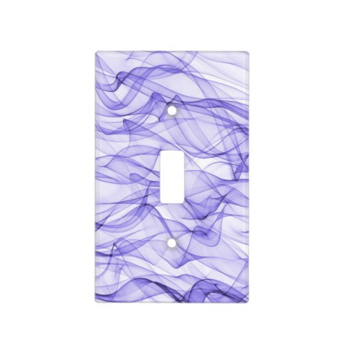 PURPLE Digital Art Cool Modern Abstract Pattern Light Switch Cover