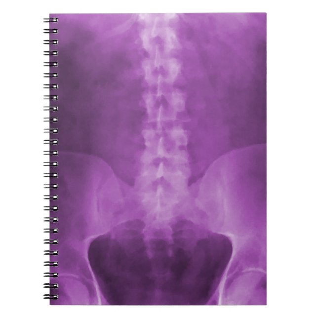 Purple Digital X-Ray Art Notebook (Front)
