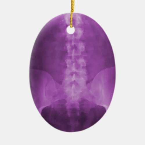 Purple Digital X-Ray Art Ornament