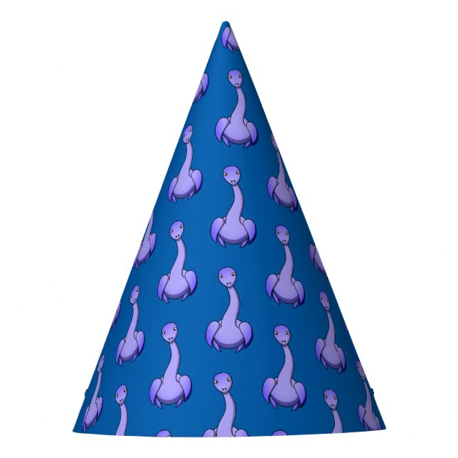 Purple Dino Party Hat (Front)