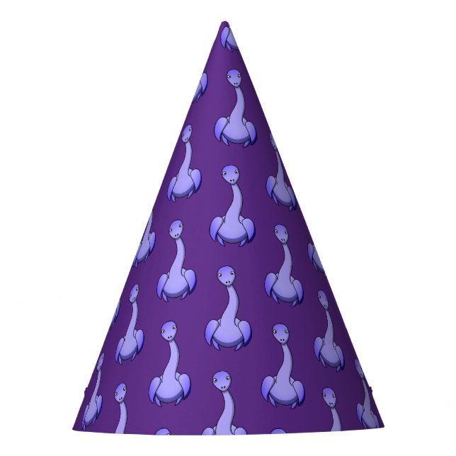 Purple Dino Party Hat (Front)