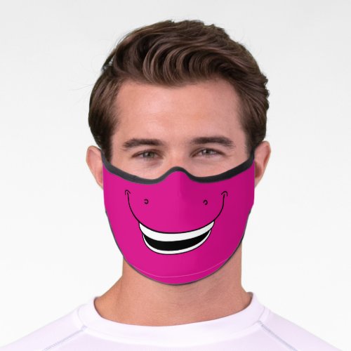 Purple Dino Smile Premium Face Mask  Adult