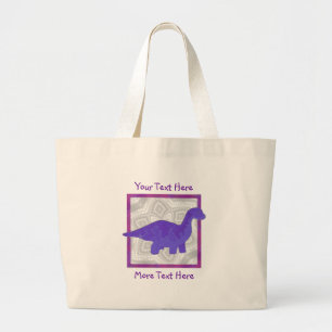 Purple Dino Tote