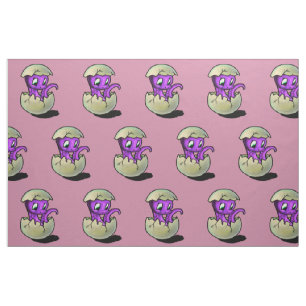 Purple Dinosaur Hatchling Fabric