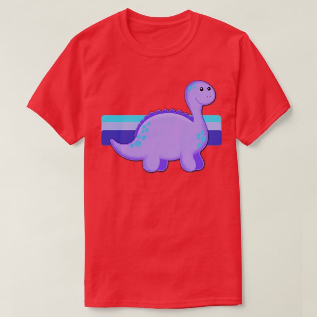Purple Dinosaur T-Shirt (Design Front)