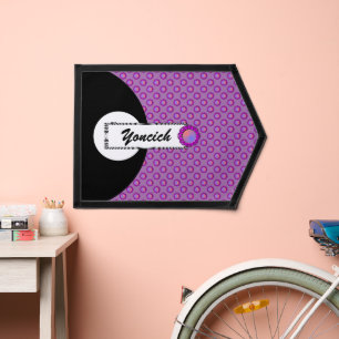 Purple Disc Ribbon by Kenneth Yoncich Pennant