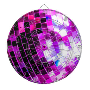 Purple Disco Ball Dartboard