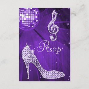 Purple Disco Ball Sparkle Heels RSVP