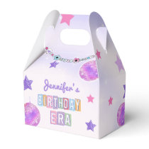 Purple Disco Eras Birthday Party Favor Boxes