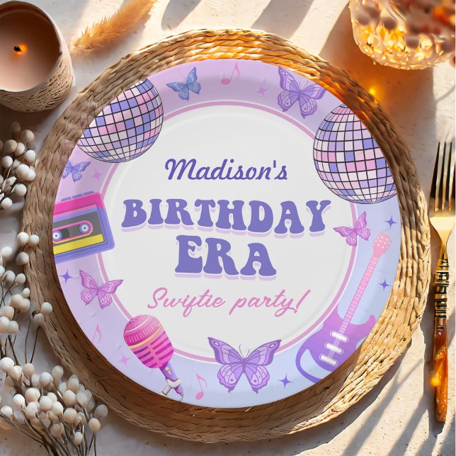 Purple Disco In My Birthday Era Birthday Paper Plates (Creator Uploaded)