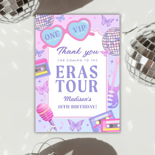 Purple Disco In My Birthday Era Birthday Thank You Card