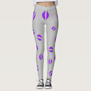 Purple Disk Leggings