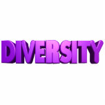 Purple Diversity Statuette<br><div class="desc">Order this diversity art as an acrylic keychain,  pin,  ornament,  or photo sculpture.</div>