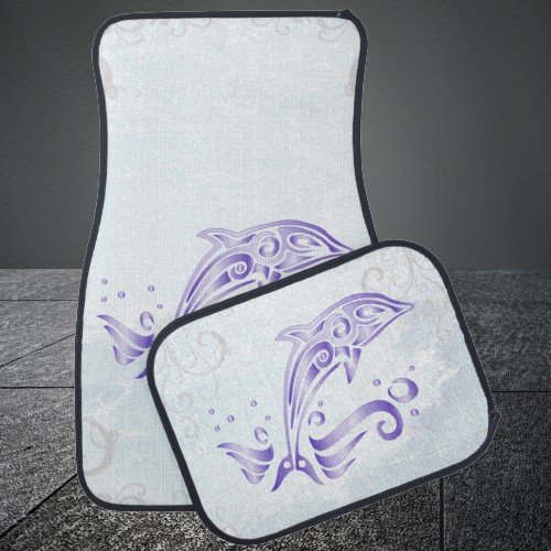 Purple Dolphin Personalized Car Mats