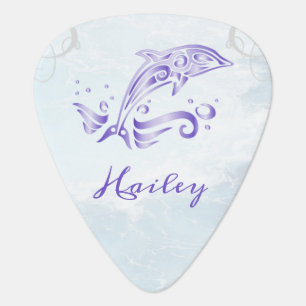 Purple Dolphin Personalized Guitar Pick