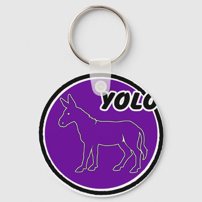 PURPLE DONKY YOLO PRODUCTS KEYCHAIN (Front)