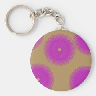 purple dot keychain