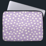 Purple Dots Animal Print Spots Laptop Sleeve<br><div class="desc">Animal Print Dots - Pruple dalmatian spots.</div>