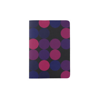 Purple Dots Passport Holder