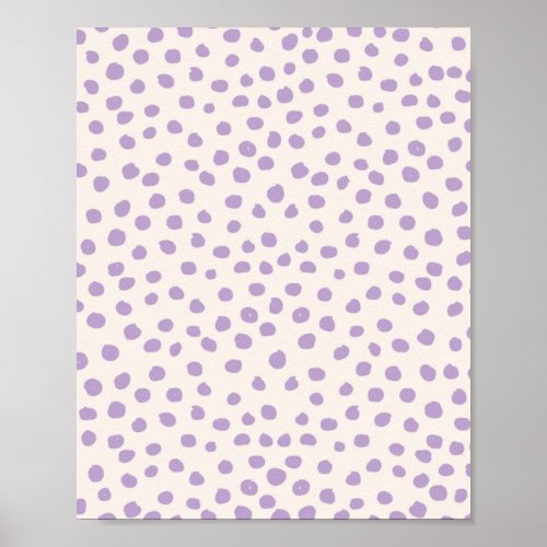 Purple Dots Preppy Modern Animal Print Spots