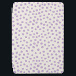Purple Dots Preppy Modern Animal Print Spots iPad Air Cover<br><div class="desc">Preppy Animal Print Dots – Cute purple dalmatian spots.</div>