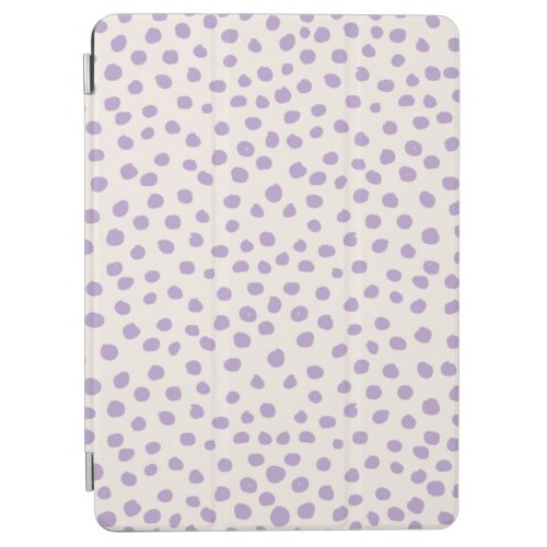 Purple Dots Preppy Modern Animal Print Spots iPad Air Cover