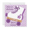 Purple Dots Roller Skate Birthday Party Invitation