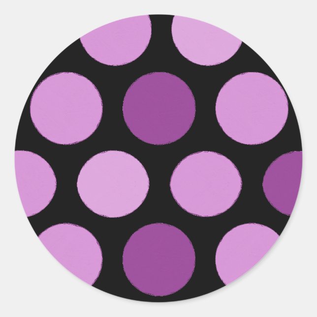 Purple Dots Stickers (Front)