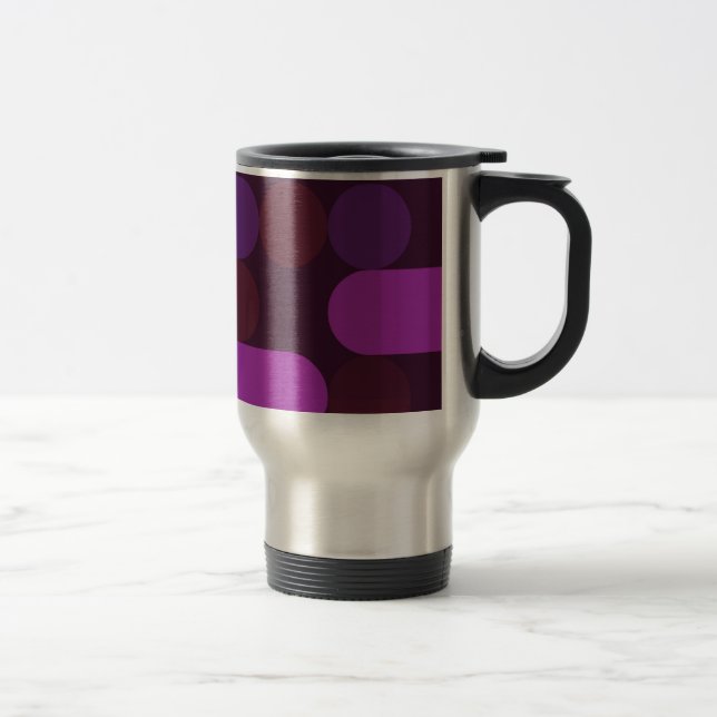 purple dots travel mug (Right)