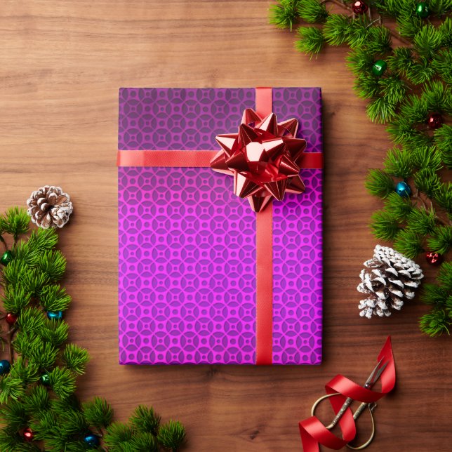 PURPLE DOTS  WRAPPING PAPER (Holiday Gift)