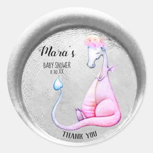 *~* Purple Dragon Baby Girl Thank You Seal