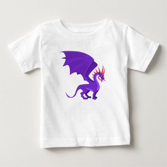 Purple dragon cartoon baby T-Shirt (Front)